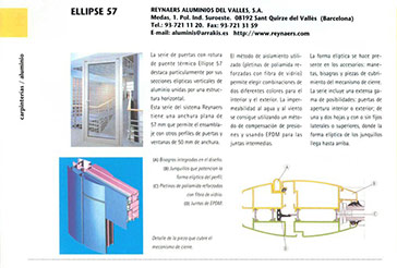  carpinterías / aluminioEllipse 57, de la empresa Reynaers Aluminios del Vallès.